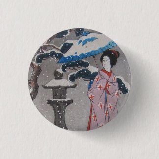 Geisha 3 Cm Round Badge