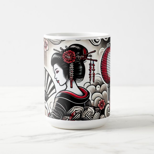 Geisha Art Coffee Mug (Center)