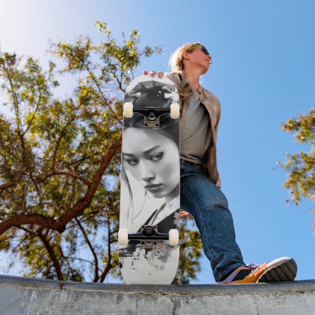 Geisha Black Ink Skateboard (Outdoor 1)