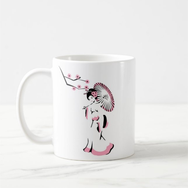 geisha coffee mug (Left)