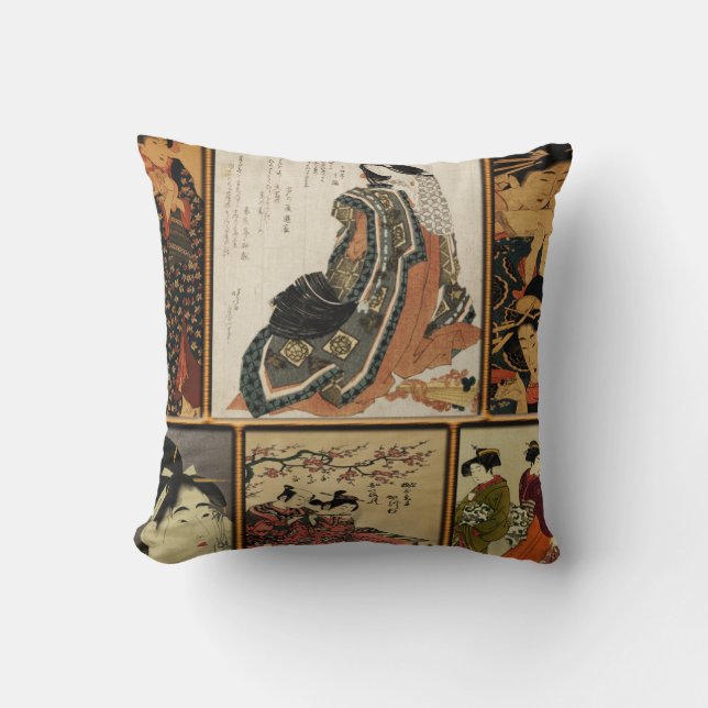 Geisha Collage Cushion (Front)