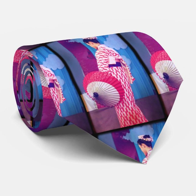 Geisha Dance Tie (Rolled)