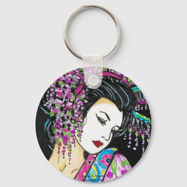 GEISHA  face a Key Ring (Front)