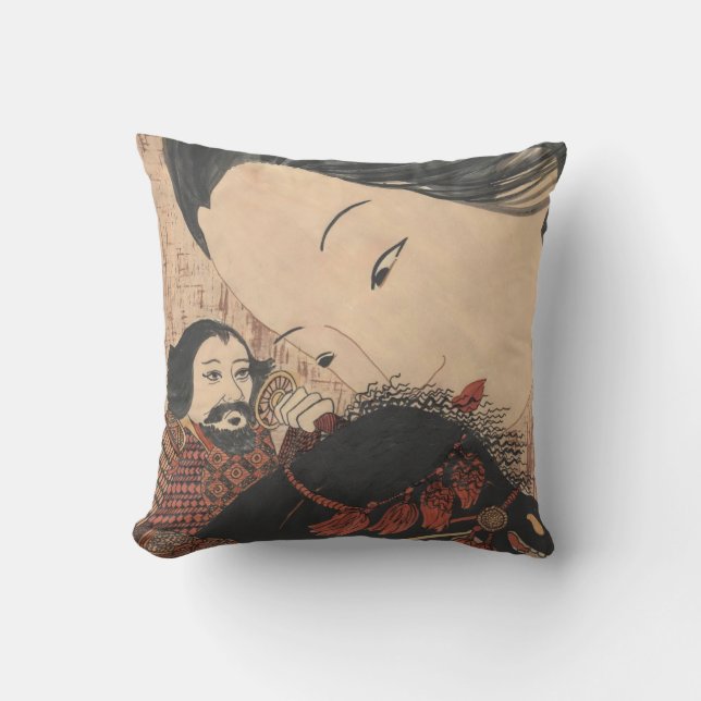 Geisha Ghost American MoJo Pillow (Front)