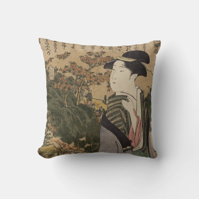 Geisha Girl Cushion (Front)
