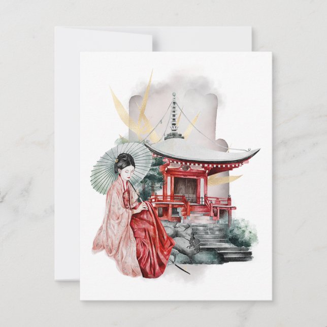 Geisha Girl Japanese Artwork (Front)