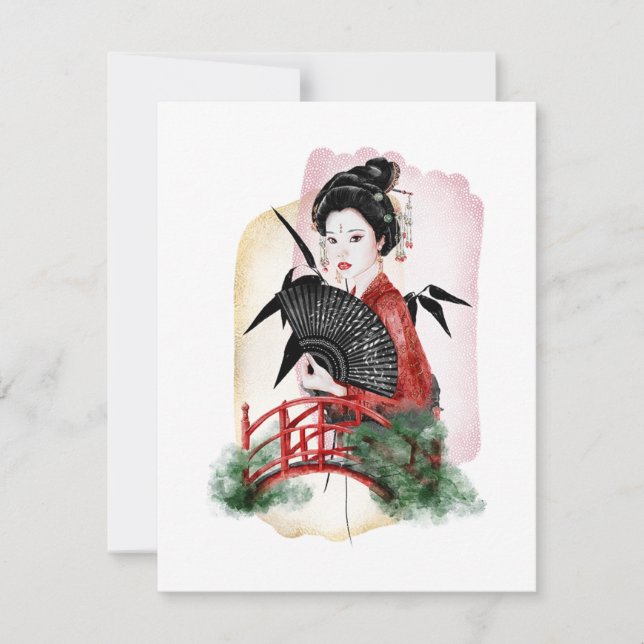 Geisha Girl Japanese Artwork (Front)