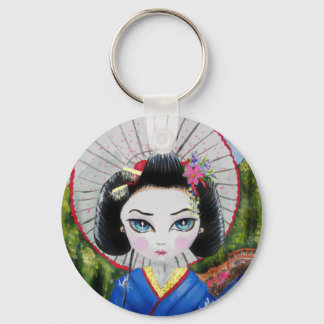 geisha girl key ring