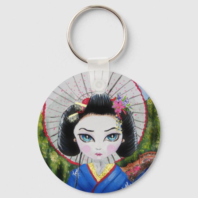 geisha girl key ring (Front)