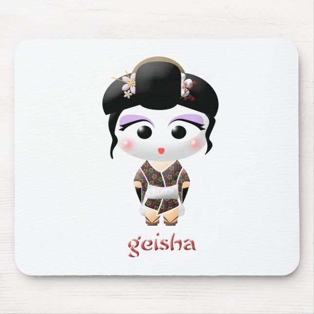 Geisha Girl Mouse Mat (Front)