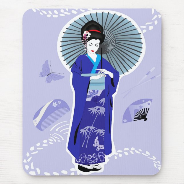 Geisha Girl Mousepad (Front)