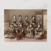Geisha Girls Playing Musical Instruments