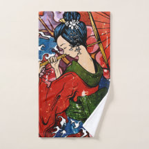 Geisha Hand Towel