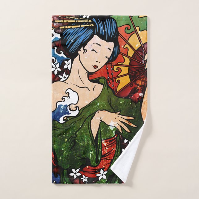 Geisha Hand Towel (Hand Towel)