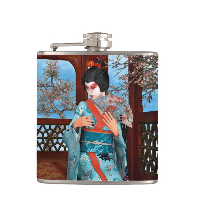 Geisha Hip Flask (Front)