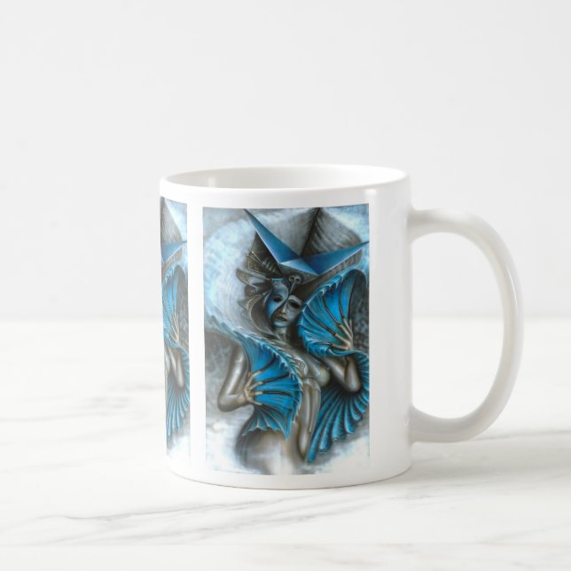 Geisha in blue coffee mug (Right)