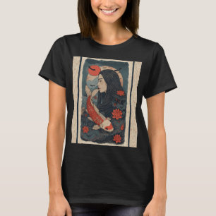 Geisha Japanese – Retro Japanese landscape aes T-Shirt