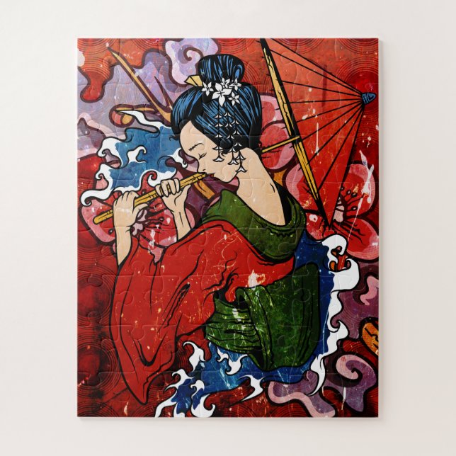 Geisha Jigsaw Puzzle (Vertical)