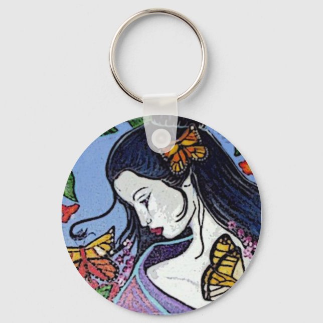 Geisha Key Chain (Front)