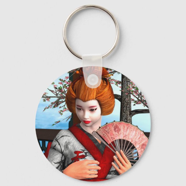 Geisha Key Ring (Front)