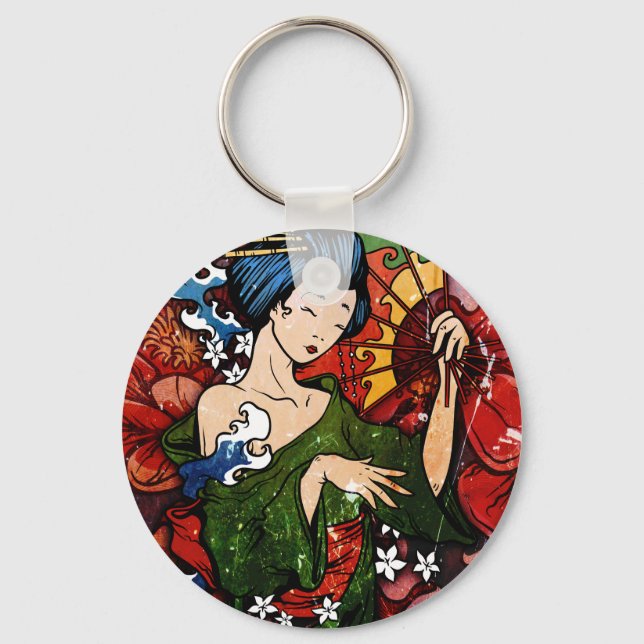 Geisha Key Ring (Front)