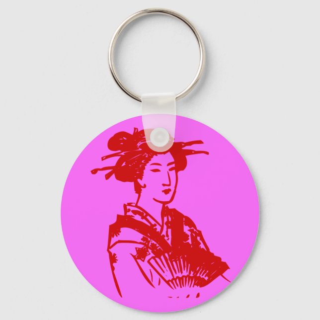 Geisha Key Ring (Front)
