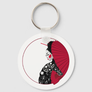 Geisha Key Ring