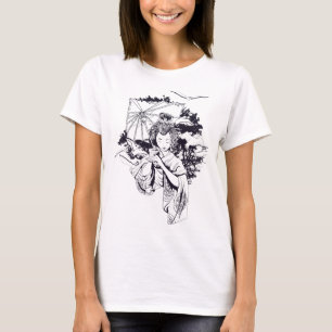 Geisha Kimono Japan Japanese Art T-Shirt