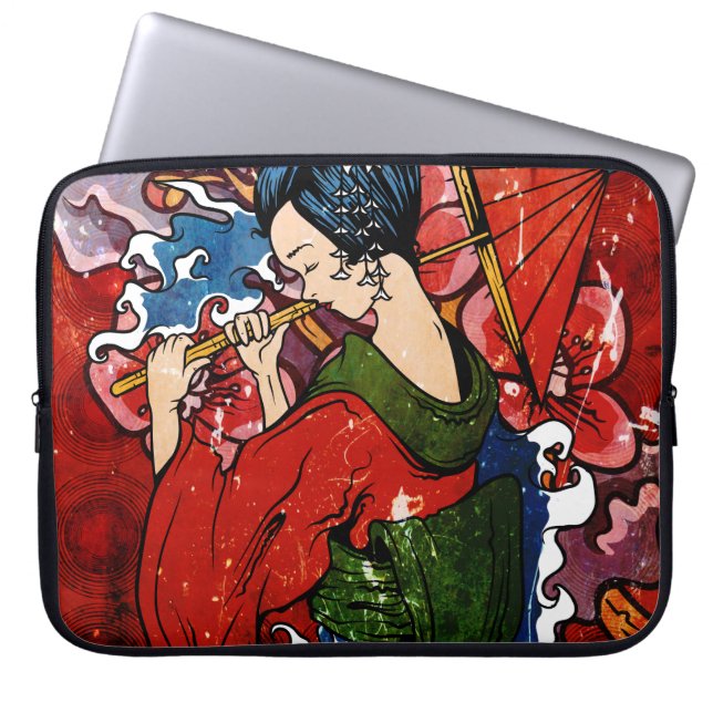 Geisha Laptop Sleeve (Front)