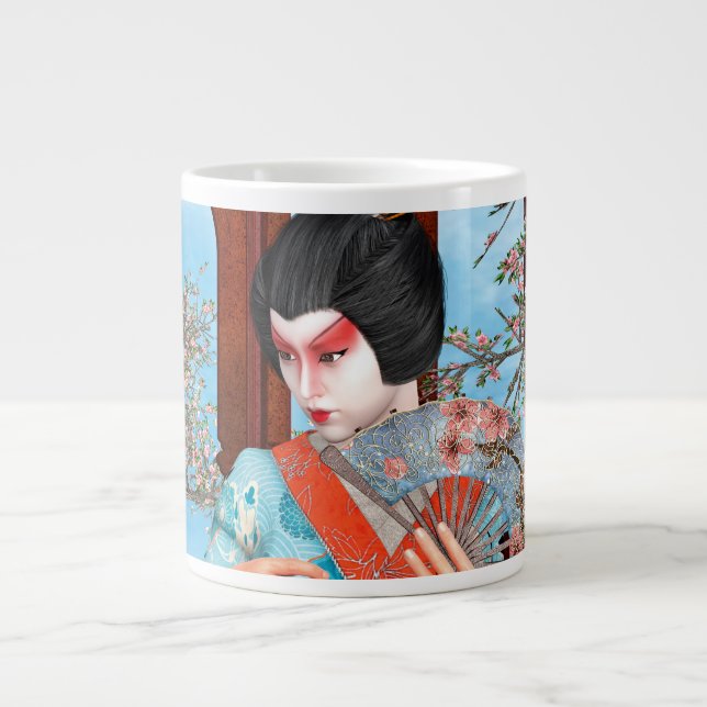 Geisha Large Coffee Mug (Front)