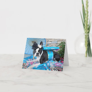 Geisha Lola B. Boston - BLANK CARD