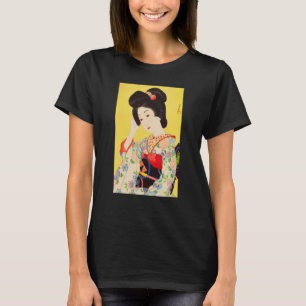 Geisha Maiko Kimono Japanese Japan painting Kawase T-Shirt
