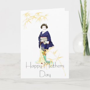 GEISHA MOTHERS DAY GREETING CARD