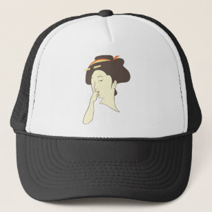 Geisha Nose Picking Trucker Hat