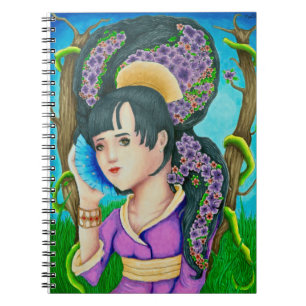 Geisha Of the Forest Spiral Notebook