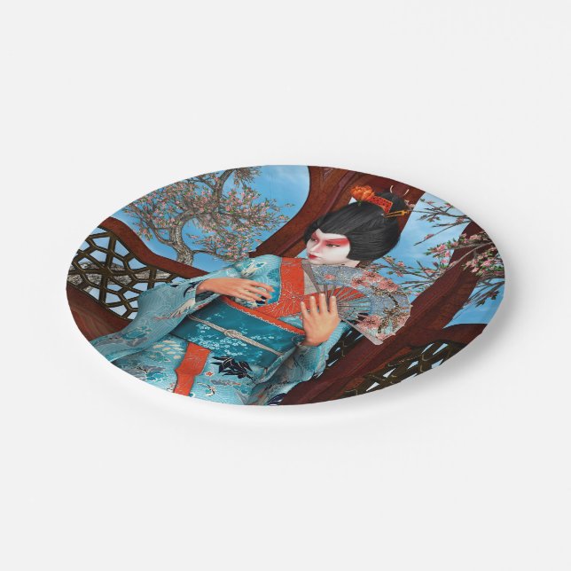 Geisha Paper Plate (Angled)