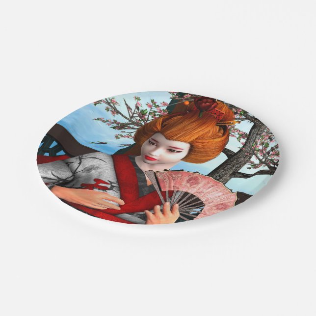 Geisha Paper Plate (Angled)
