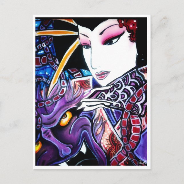 geisha postcard (Front)