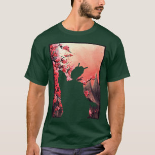 Geisha Sakura Cherry Blossom Japanese Kawaii Geish T-Shirt
