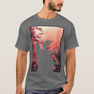 Geisha Sakura Cherry Blossom Japanese Kawaii Geish T-Shirt