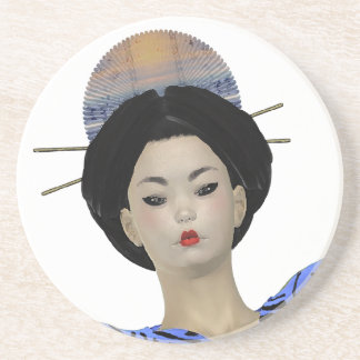 Geisha Sandstone Coaster