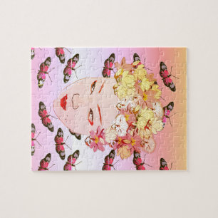 Geisha Spring Jigsaw Puzzle
