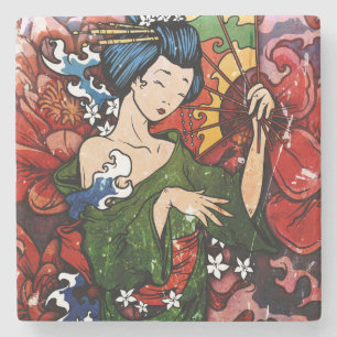 Geisha Stone Coaster