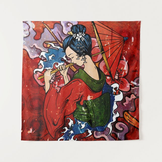 Geisha Tapestry (Front)