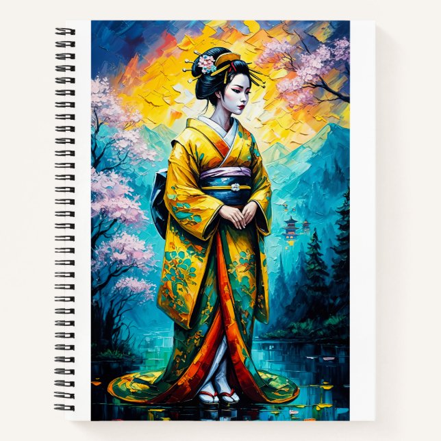 geisha textured notebook (Front)
