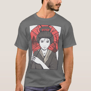 Geisha Umbrella Japan T-Shirt