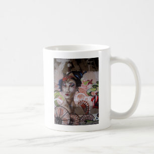 Geisha Urban Graffiti Street Art Coffee Mug