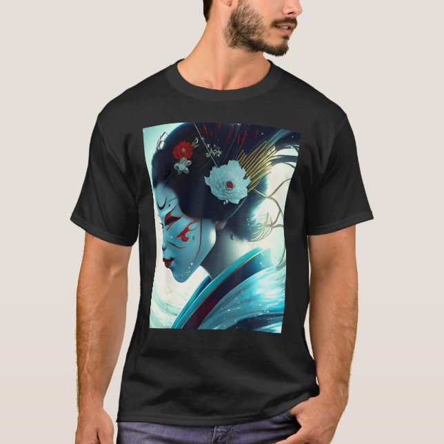 Geisha with mask T-Shirt (Front)