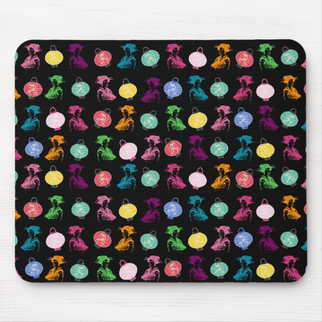 Geishas & Lanterns Mouse Mat (Front)