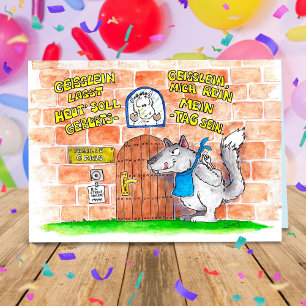 Geisslein Birthday greeting card by Nicole Janes